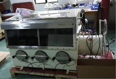 Κενό κιβώτιο γαντιών αδρανούς αερίου με 3 λιμένες και το παράθυρο MTSTX3 γαντιών PMMA
