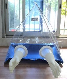 Κιβώτιο εργαστηριακών γαντιών PVC, τσάντα γαντιών πυραμίδων Captair για τη δοκιμή της έρευνας